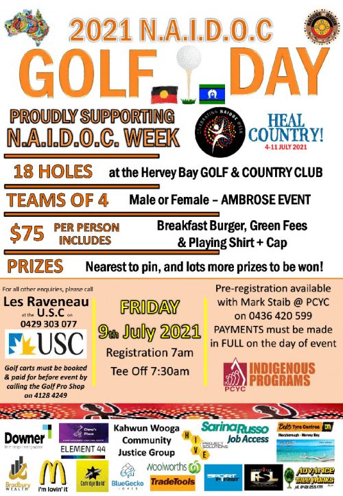 Fraser Coast NAIDOC Golf Day 2021 – Maryborough Aboriginal Housing ...